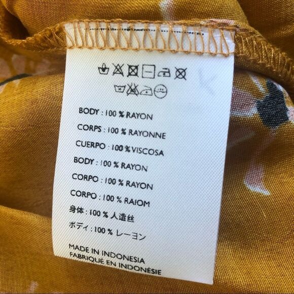 Faithfull the Brand Emilia Midi Floral Dress Size US 8/ Large - Picture 15 of 16